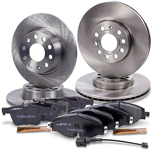 Set di freni ATEC Germany incl. dischi freno anteriori Ø 288 mm ventilati + posteriori Ø 272 mm pieni + pastiglie freno anteriori e posteriori