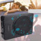 SHARD-LAB SUBWOOFER SOTTOSEDILE AMPLIFICATO AUTO WOOFER 12V 26 CM (10) IN METALLO SUB SLIM ATTIVO COFANO
