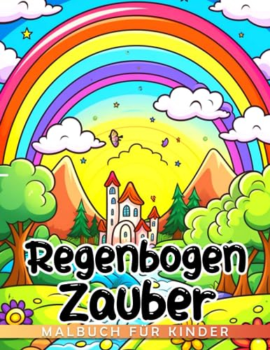 Regenbogen-Zauber Malbuch für Kinder: Inklusive 30 entzückenden Bildern zum Ausmalen und Entspannen | Geschenke für kleine Jungen und Mädchen an besonderen Tagen