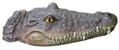 Rtyweth Estanque de jardín cocodrilo flotante cocodrilo flotante para asustar gansos, depredadores, garzas, patos de piscina C5o6, jardín