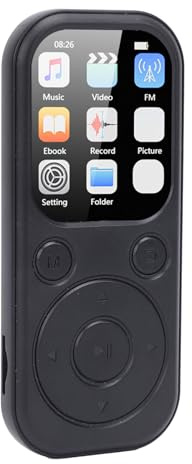 Tomantery MP3 Player, Lettore Musicale da 3,5 Mm L'outlet Auricolare da 3,5 Mm è Compatibile con la Scheda di Memoria Portatile da 128 GB da 2,01 Pollici per Viaggiare (32 g di piccoli schede di