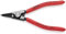 KNIPEX Sicherungsringzange für Außenringe auf Wellen mit Kunststoff überzogen schwarz atramentiert 140 mm, 46 11 A0