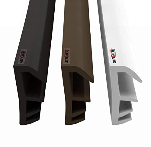 STEIGNER Flügelfalzdichtung Fensterdichtung Nutbreite 5mm aus TPE, 50m, Weiss, SFD14