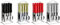 24 Piece Stainless Steel Cutlery Set with Hanging Cutlery Stand (Cream)