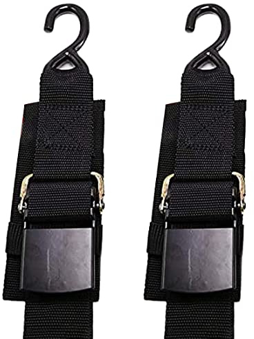 MEILI Heavy Duty Boat Trailer Transom Strap (2PK) - 2 inch x 48 inch Adjustable Marine Boat Tie Down Straps to Trailer (Shipped from USA) with Quick Release Buckle1200 LBS Capacity Securely