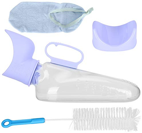 Orinatoio femminile, orinatoio portatile per bottiglia pip¨¬ 700 ml per donne Kit riutilizzabile per orinatoio con coperchio e spazzola per la pulizia per auto viaggio campeggio all'aperto