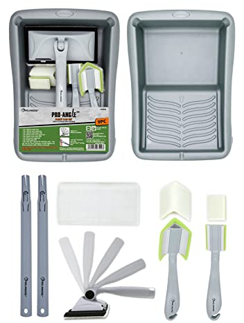 ROLLINGDOG Set de tapis de peinture-tapis de peinture pour la décoration des murs et des plafonds, surface lisse sans éclaboussures (18 cm)