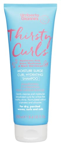 Umberto Giannini Thirsty Curls Curl Hydrating Shampoo - for Dry & Dehydrated Curls 250ml, Pack Of 1