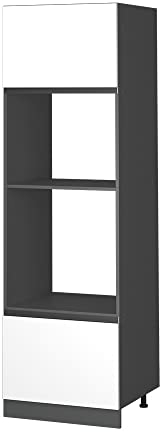 Vicco Mikrowellenschrank R-Line, Weiß, 60 cm J-Shape