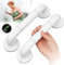 QLOUNI 2 Stück Haltegriff Edelstahl Rutschfest für Bad Badewanne 30cm Dusche Sicherheitsgriffe Wandmontage Wannengriff mit Montierten Schrauben WC Haltestange für Schwangere, Kinder, Senioren (Weiß)