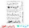 BOOMTOP Silikon Stempel Weihnachten Spitze Klare Stempel 10 Weihnachtsspitze Stempelset Rand Weihnachtsstempel Merry Christmas Clear Stamps für Kartenherstellung DIY Scrapbooking