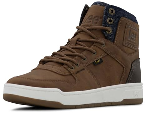 Lee Men's Daybreaker Hi Sneaker, British Tan/Chocolate, 9 UK