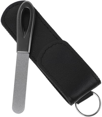 DRESSOOS Esmalte De Uñas De Lijado De Acero Inoxidable Limas De Metal Para Uñas Naturales Herramienta Para Manicura Salón De De Doble Cara