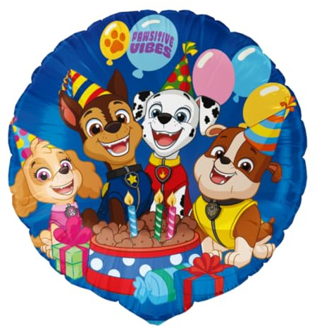 BeenSmile, Decoracion Cumpleaños Patrulla Canina, Decoración de Cumpleaños, Globo de Helio o Aire Especial para Decorar Fiestas, Material muy Resistente, 46 Cm, 1 Unidad
