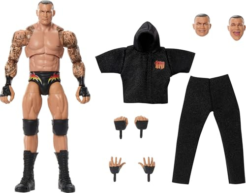 Mattel, JHV98 | Randy Orton 15 cm samlarfigur set utbytbara huvuden och händer 30 gemensamma prickar, JHV98