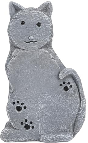 Ycauty Cat Memorial Tombstone Grave Marker - Sympathy Present Staty Staty för Garden Yard Outdoor