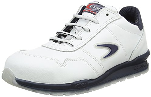 Cofra, Scarpe di Sicurezza da ginnastica Nuvolari S3 SRC, taglia 44, in pelle bianca