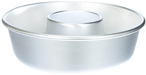 Pentole Agnelli Linea Pasticceria e Cake Design Ciambella Con Tubo, Argento, 24 cm
