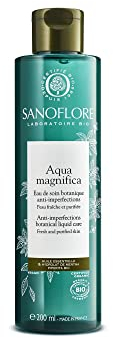 Sanoflore Aqua Magnifica - Aqua Anti-imperfections - Lotion Anti-imperfections Bio pour Peau à mixtes à grasses, 200 ml