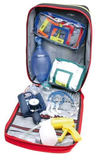 Dönges Notfallrucksack DIN 13155, PAX-Plan, rot (Erste-Hilfe-Rucksack Rettungsrucksack)