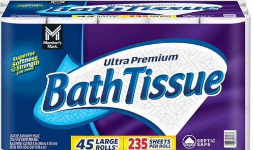 Member's Mark Ultra Premium Bath Tissue, 45Count