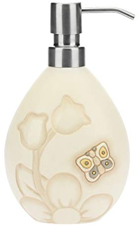 THUN Dispenser Sapone Linea Elegance, Ceramica, 10.2 x 7.8 x 13 h cm