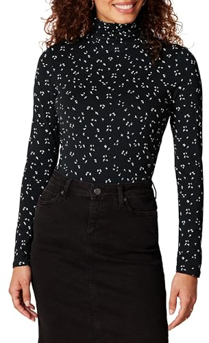 Amazon Essentials dam Långärmad polokrage (finns i plusstorlek)