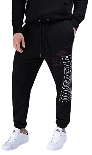 Lonsdale Herren Jogginghose Normale Passform Dartford, Black 5XL, 111239