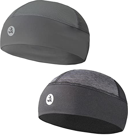 EMPIRELION Unterziehmütze Helmmütze Fahrradmütze Laufmütze Herren Schlafmütze Leichte Dünn Sommer Radmütze Skull Cap für Herren Damen
