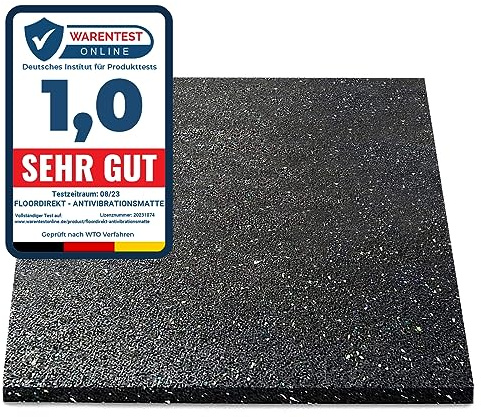 KARAT – Tappetino antivibrazioni per lavatrici, asciugatrici – Personalizzabile, isolante, insonorizzante – Qualità tedesca – Materasso di isolamento acustico, resistente -30°C/100°C – 125 x 300 cm |