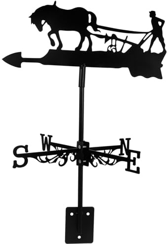 BESPORTBLE Veleta De Jardín De Metal para Indicar Dirección del Viento Decoración Exterior Duradera y Resistente Condiciones Climáticas para Jardines y Patios Fácil De Instalar