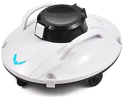 Nettoyeurs automatiques de piscine Robot nettoyeur de piscine sans fil 30W Aspirateur de piscine 30W Aspiration puissante dure 90 minutes avec indicateur LED Prise en charge de l'auto-stationnement Ro