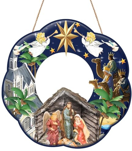 Cartello di ghirlande natalizie della Famiglia, forniture per ghirlande natalizie da appendere alla porta, decorazioni natalizie, regali, decorazioni per porte d'ingresso per festival
