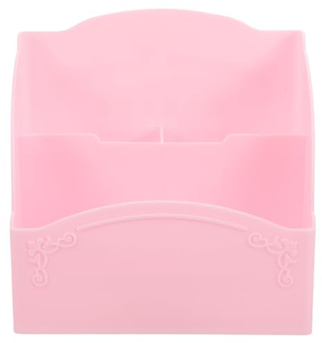 Artibetter Porte-crayons de Bureau Rose en Pp Grand Compartiment, Organisateur Simple et Esthétique pour Stylos et Petits Objets à Table Coiffeuse ou Bureau D'étude