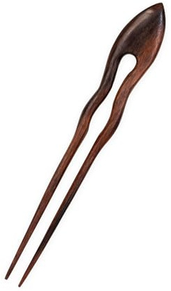 Fly Style Haarschmuck Haarnadel aus Narra Holz Handgefertigt für Elegante Hochsteckfrisuren Haarspangen Damen Nachhaltige Haarspangen für Dutt und Alltag