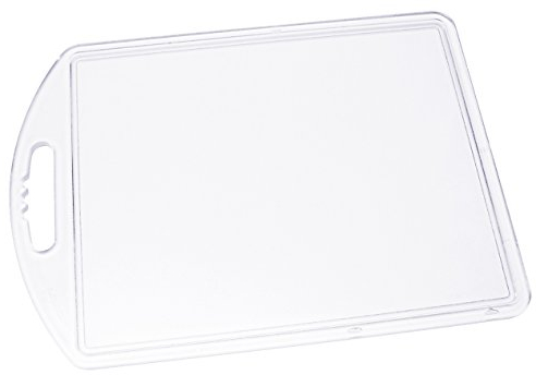 Fackelmann 39293 - Tabla para Cortar de plástico, 35 x 25 centímetros, Color Blanco