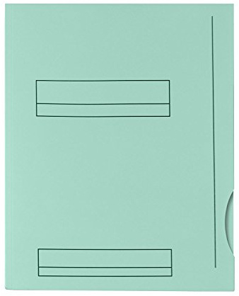50 Sous-Dossier Oxford HV 2 Rabats A4 Kraft Vert Pastel