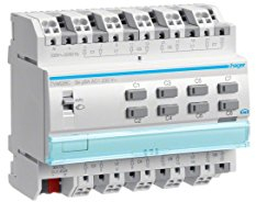 Hager TYA628C Rollladen-/Jalousieaktor 8-fach KNX, 230V