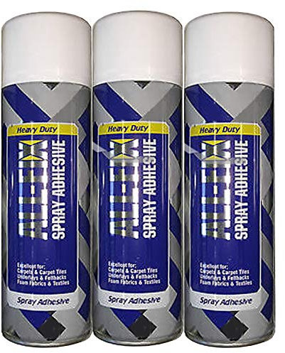 12 x 500ml Cans of Carpet Spray Glue Heavy Duty Spray Mount DIY Craft Upholstery Contact