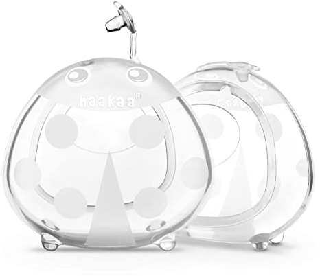 haakaa 75ML Milchauffangschalen, Silikon Auffangbehälter für Muttermilch, Auslaufsichere und Rutschfest, Frei von BPA, 2 Stück