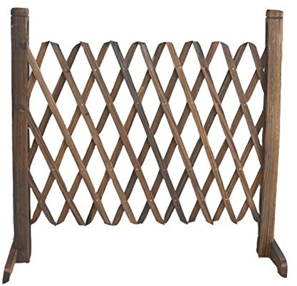 Yiida Clôture de jardin extensible, treillis de jardin, support de plantes extensible en bois pour animaux domestiques, barrière extensible et rétractable, barrière de séparation pour la maison, l'i