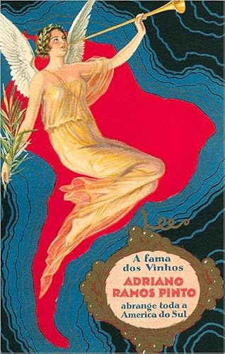 Angel with Trumpet over South America - Vintage Image