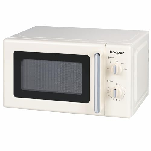 Forno a microonde vintage avorio 22 L, 5 programmi di cottura, 700 W, Wave Kooper