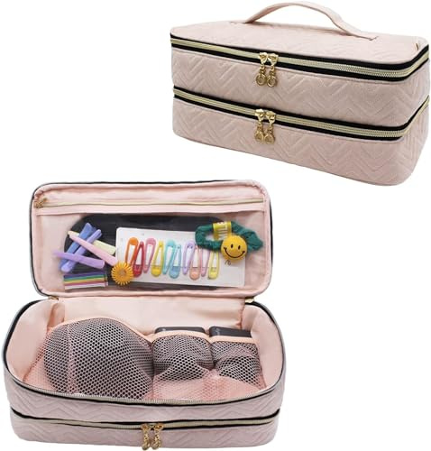 Orlif Borsa da viaggio a doppio strato compatibile con asciugacapelli Dyson Supersonic, custodia resistente all'acqua