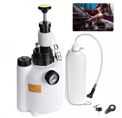 CHANG QI 3L Bremsenentlüftungsgerät, Auto-Bremsentlüftungsset mit 1 L Bremsenentlüftungsflasche & E20 Adapter, Bremsflüssigkeitswechsel für Auto und Motorrad