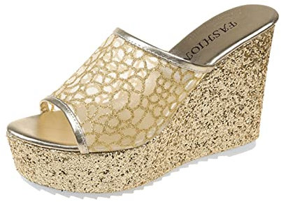 Ciabatte Infradito ad Asciugatura Rapida Zoccoli Donna Donna ortopedici Sandali Ciabatte Gomma Sandali Zeppa Corda Pantofole Donna Blu Sandali Argento con Tacco e Plateau Sandali