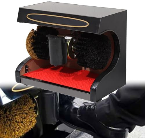 XRSMOU Lucidascarpe Elettrico, Induzione Automatica, Basso Rumore, Facile da Pulire, Spazzola Sferica Combinata, Commerciale per Uso Domestico