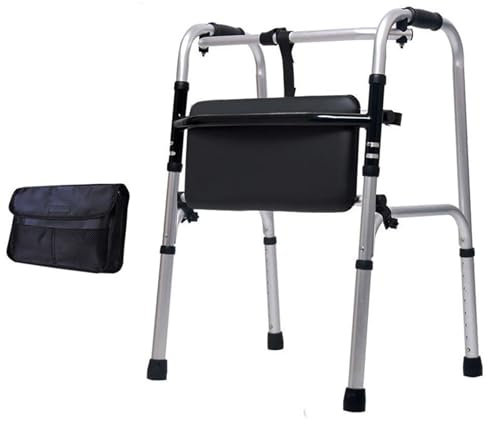 Deambulatori Rollator Invernali Per Anziani, Leggeri Con Seduta E Ruote, Altezza Regolabile, Ausilio Per La Mobilità Per Anziani, Robusti Con Freni Per Un Utilizzo Sicuro.