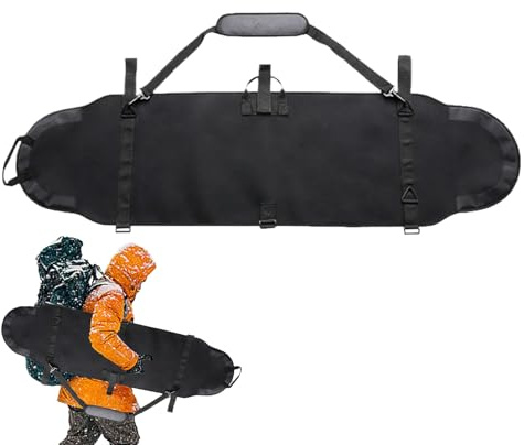 ZHUMCCY Borse da viaggio per snowboard per volare, custodia per snowboard | Borse da viaggio per Borsa per imbottita rinforzata,Borsa da sci impermeabile con copertura per