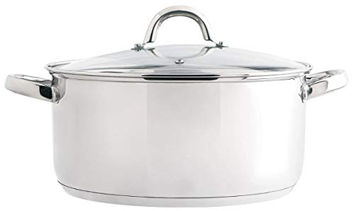 Quid Ottawa - Cacerola de 24 cm con tapa, acero inoxidable